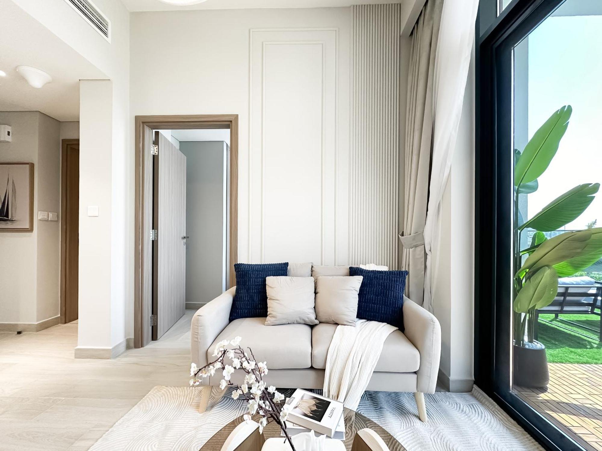 Apartamento Exquisite 2Br Oasis W Pool View In Meydan Dubái Exterior foto
